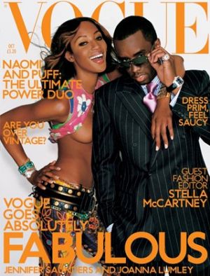 Vogue magazine covers - wah4mi0ae4yauslife.com - Vogue UK October 2001 - Naomi Campbell and Puff Daddy.jpg